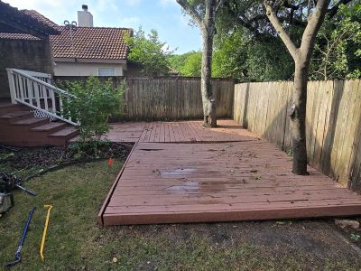 Before Residential Deck Renovation
