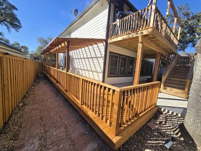 Durable Two Level Deck Patio Construction